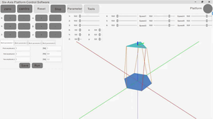 Base de movimiento de alta precisión de 6 ejes con control de <span class=keywords><strong>bus</strong></span> EtherCAT y precisión de 0.03 mm para pruebas aeroespaciales, plataforma 6DOF - Product Image 6