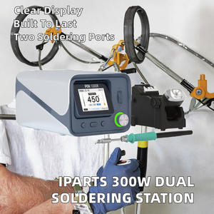 IParts I2C PDK1200 300W Dual Soldering <b>Station</b> <b>Work</b> T115 T210 T245 Tools Welder Repair BGA SMD Mobile Phones 1-Year Warranty DC - Product Image 2