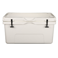 Glacière portable rotomoulée 60L avec logo personnalisé, grande taille, pour la pêche, le camping, le stockage alimentaire, le vin et les canettes