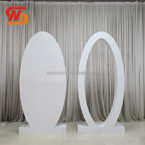 SMOOTH Factory Newest Fashion Metal <b>Backdrop</b> Luxury Arch Stage Stand <b>Frame</b> Panel for Wedding Event Decoration - Product Image 2