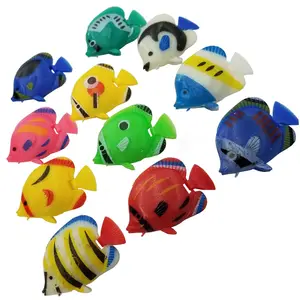 수족관 플라스틱 가짜 물고기 탱크 장식 부동 미니 애완 동물 장난감 시뮬레이션 물고기