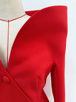 LS2493 Kimshein Robes Droites pour Femmes Élégantes à Manches Longues, Robes-Vestes Tendance Uniques