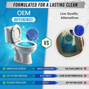 Tablettes nettoyantes pour toilettes Ocean Blue, <span class=keywords><strong>nettoyant</strong></span> automatique pour cuvettes de toilettes - Product Image 5