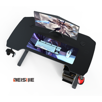 Bureau de jeu futuriste avec design multifonctionnel et réglages de hauteur réglables pour les joueurs modernes