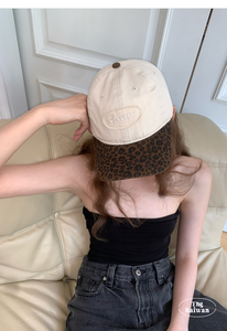 Chất Lượng Cao Retro Mỹ Duckbill Cap Hợp Thời Trang Màu Sắc Bị Chặn Leopard In Mũ Bóng Chày Đa Năng Mềm Top Mát Hip-Hop Phong Cách - Product Image 3
