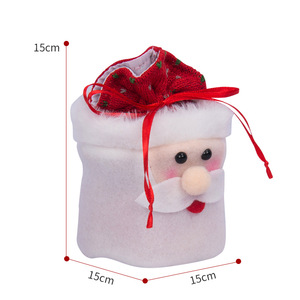 Set de Muñecos de Papá Noel para Navidad, 15cm, Decoración <span class=keywords><strong>Navideña</strong></span>, Bolsa de Manzanas <span class=keywords><strong>Navideña</strong></span>, Colgante de Caramelo, Regalo Festivo para Interiores, Muñeco de Nieve - Product Image 4