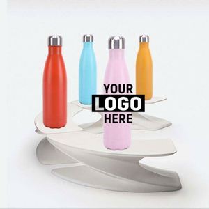 Botella de Agua de Acero Inoxidable con Logotipo Personalizado, Impresa con Serigrafía, 500 ml, Aislada al Vacío, Color Mate, Antiderrames, para Deportes, Gimnasio, Viajes - Product Image 5