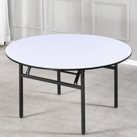 Table de banquet pliante bon marché en gros pour restaurant école hôtel et extérieur table à manger en bois et fer durable en plastique
