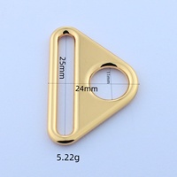 Anneau triangulaire en zinc Qiannuo Qn28 20/25/32/38/50mm, ajusteur de sangle, connecteur de sac, fermoirs, accessoires durables pour ceintures et sangles.