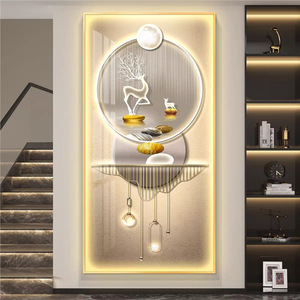 Di nuovo Design moderno decorazione per la <span class=keywords><strong>casa</strong></span> porcellana di cristallo <span class=keywords><strong>con</strong></span> luci a Led <span class=keywords><strong>quadri</strong></span> lampade di lusso cristallo arte pittura diamante - Product Image 5