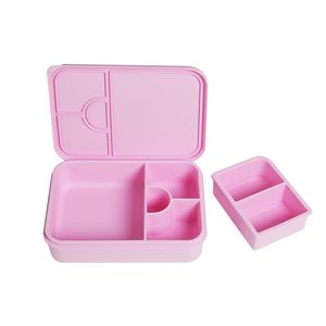Household 1L Food Grade Silicone Insulated Leak Proof Microwavable Freshness Preservation Kids <b>School</b> <b>Lunch</b> Bento <b>Box</b> - Product Image 4