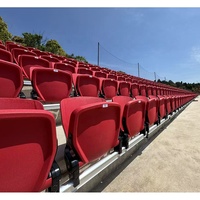 Sièges de stade pliables fixes, directement de l'usine, couleur personnalisable, chaises en plastique pour arènes sportives et gymnases scolaires
