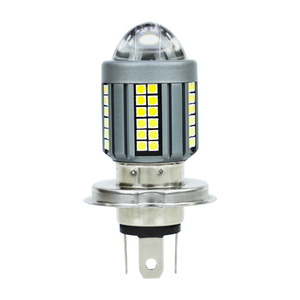 Foco Pequeño para Motocicleta, 60 Luces, 3030H4, Lente para Vehículo Eléctrico, Foco LED de Doble Color, Bombilla LED Ba20D <span class=keywords><strong>H6</strong></span> - Product Image 1