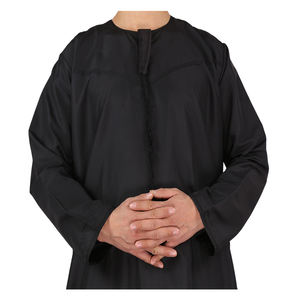 เสื้อแขนยาวสีดำขนาด56-62 omani jalabiya - Product Image 1