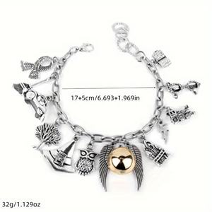 WOWEI Wizardry Themed Set de bracelets à breloques faits à la main Bijoux ajustables, <span class=keywords><strong>cadeau</strong></span> d'anniversaire pour enfants - Product Image 5