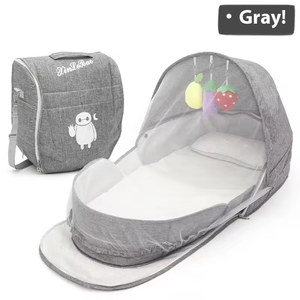 Cama de bebé plegable portátil multifuncional de diseño moderno con mochila estirable de gran capacidad ropa de cama de moda para niños - Product Image 1
