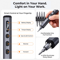 Kit de herramientas de reparación eléctrica AXTH 76 en 1, juego de destornilladores recargables con puntas magnéticas de alta precisión para técnicos de teléfonos y portátiles