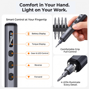 Kit d'outils de réparation électrique AXTH 76 en 1, tournevis rechargeable avec embouts magnétiques de haute précision pour ordinateur portable, téléphone et techniciens - Product Image 1