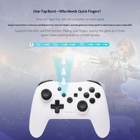 Manette de jeu sans fil double mode avec gyroscope 6 axes et fonction Turbo pour PC, PS3, Android TV
