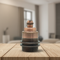 Douille de lampe en métal en forme de gâteau E27 à vis en laiton pour éclairage décoratif DIY