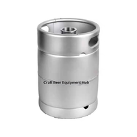 Fût à bière en acier inoxydable 304, norme américaine Sanke, 5L, 10L, 20L, 30L, 40L, 50L, 60L, fût de brassage pour bière artisanale