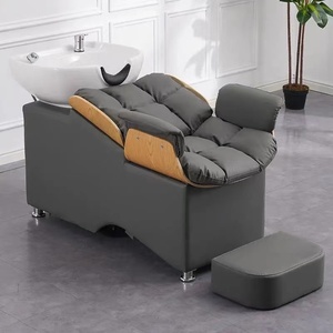 Sillón de Lavado de Cabello de Lujo y Alta Calidad para Salón de Belleza, con Color Personalizado, Cómodo, con Función de Masaje y Lavabo - Product Image 6