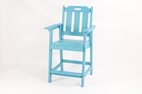 Chaises Adirondack hautes, tabourets de bar de patio avec plateau de connexion, chaise Adirondack de hauteur bar pour terrasses extérieures