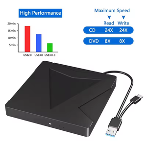 Mô Hình Mới Nhất Hỗ Trợ SD/TF CD Nhà Văn Đầu Đốt Ổ Đĩa Quang <span class=keywords><strong>USB</strong></span> 3.0 Bên Ngoài DVD Player Card Reader Ổ Đĩa Di Động - Product Image 5
