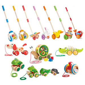 <strong>Wooden</strong> Cartoon Animal Dinosaur Montessori Rope <strong>Along</strong> Shape Toy Early Educational Creative Kid <strong>Push</strong>/pull Toys <strong>Walkers</strong> - Product Image 3