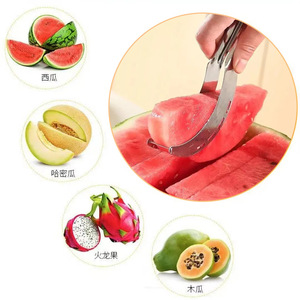 Stainless Steel Watermelon Slicer Thickened One Piece Molded Household Fruit Divider Melon Scoop Heavy Duty - Product Image 1