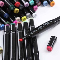 12 24 30 36 48 60 80 100 120 168 Couleurs Double Pointe Permanent Étanche Artiste À Base D'alcool Peinture Marqueur Stylos pour Tableau Blanc