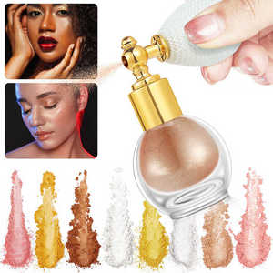 Spray de Brillo Corporal Ecológico de Larga Duración con Logotipo Personalizado, Gel en Polvo para Cabello y Cuerpo en Botella de Vidrio Acrílico - Product Image 2