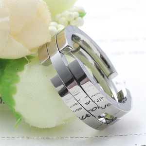<b>Titanium</b> Steel Geometric <b>Ring</b> Unisex Foldable Telescopic Design Gift Jewelry - Product Image 2