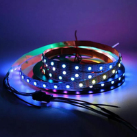 Bande LED numérique intelligente flexible à pixels RVB adressables WS2812B WS2813 4 broches RGBIC WS2812 5V avec fonction de reprise de la connexion