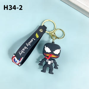 Nuevo superhéroe Venom 3 llavero Deadly <span class=keywords><strong>Guardian</strong></span> llavero pequeño regalo al por mayor bolsa muñeca colgante - Product Image 3