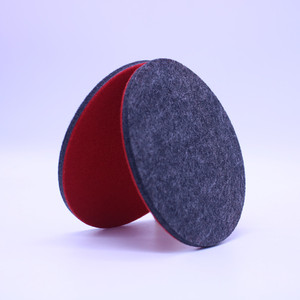 Disque de polissage en feutre Weiyuan 5 pouces 125 mm auto-adhésif pour polissage automobile, meuleuse d'angle, disque en polyester non abrasif - Product Image 3