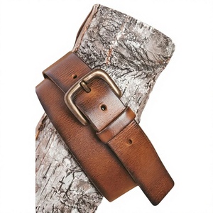 Hot Selling BS INTERNATIONAL Men's Genuine Cow Hide Leather Belts Pin Buckle Eco-Friendly Vintage Style <b>Black</b> <b>Polish</b> 100% - Product Image 4