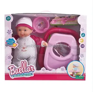 Battery Operated 13 Inch Babypop Keuken Set Plastic Huilen Siliconen Reborn Baby Pop