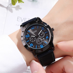 Montre-bracelet élégante et décontractée pour homme avec des marqueurs exquis Offre spéciale de vacances - Product Image 4