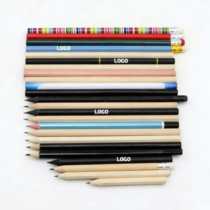 Cadeau promotionnel pour écoles de commerce, crayon personnalisé avec logo imprimé, crayon sans gomme, crayon de 5 pouces, 2Hb, fabriqué en Chine - Product Image 1