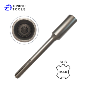 מקדח SDS Max להנחת מוטות הארקה בקוטר 5/8 אינץ' ו-3/4 אינץ' - כלי עבודה כבד המתאים לפטיש רוטורי עבור מוטות T וברזל בניין - Product Image 1