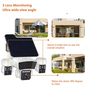 Besders 4G/Wifi thẻ Sim máy ảnh 3 ống kính 3 màn hình nhà không dây an ninh mạng năng lượng mặt trời cctv camera không có đánh giá - Product Image 4