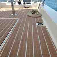Revêtement de sol marin auto-adhésif en PVC tissé pour bateaux, navires et yachts