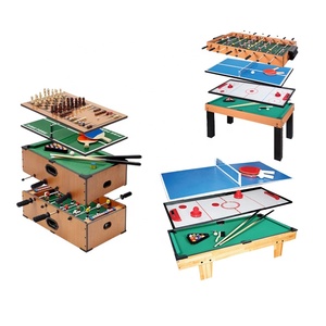 5 in 1 <strong>Game</strong> Set <strong>Multi</strong> <strong>Functional</strong> Wooden Football <strong>Table</strong> Foosball Air Hockey Tennis Billiard Pool <strong>Table</strong> - Product Image 5