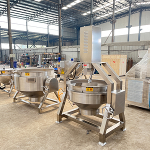 Machine industrielle de fabrication de sauce chili ketchup Ligne de production de poêles à frire planétaires semi-automatique - Product Image 5