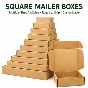 Cajas de Cartón Corrugado E-Flute Ecológicas y Duraderas Personalizadas al por Mayor con Impresión de Logotipo para Embalaje de Envíos de Regalos de Comercio Electrónico - Product Image 1