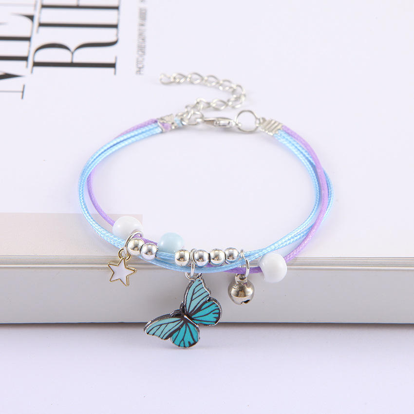 Light blue butterfly small star [independent packaging]]