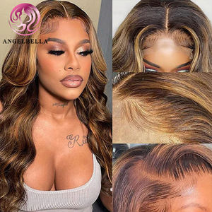 AngelBella 4/27 #13x4 Body Wave Vietnamien Peluca de cabello humano doble dibujado Venta al por mayor Hd Peluca <span class=keywords><strong>frontal</strong></span> de encaje para mujeres negras - Product Image 6