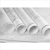 Papel Bond para Plotter CAD, Rollo Jumbo, Recubierto de PE, Doble Cara, Biodegradable, para Envolver Regalos y Envíos