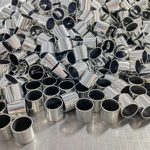 0406 DU Sleeve Bushes 4x6x6mm PTFE Coated Steel Metal untuk Mesin Tekstil Pelumas Tanpa Minyak - Product Image 1